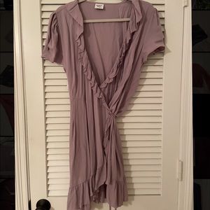 Aritzia Purple Lavender Wrap Dress